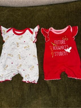 Red 'Future Hogwarts Student' Girls One-Piece Bodysuit
